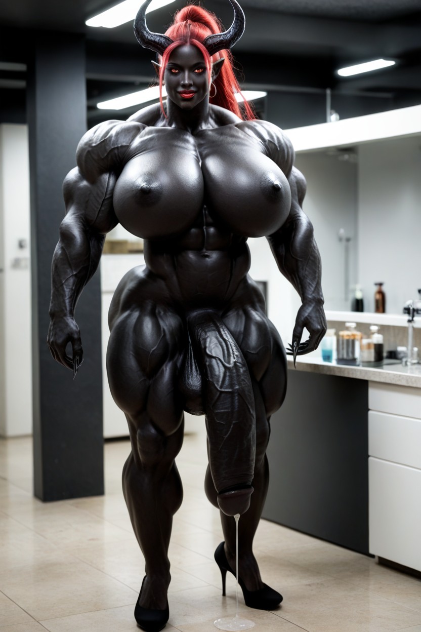 She Venom, Red Nail, Black Cock Is Too Big Porno IA transsexuelle