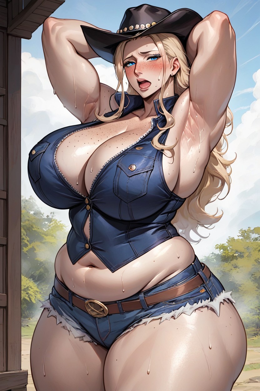 Huge Big Natural Breasts, Thick Lips, Thick Legs Hentai AI Porn