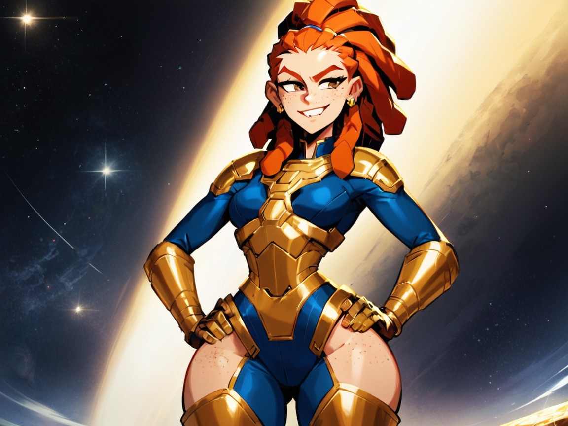 そばかす, Clothes Ultra Detailed, Hips Wider Than Chest ラティーナAIエロ