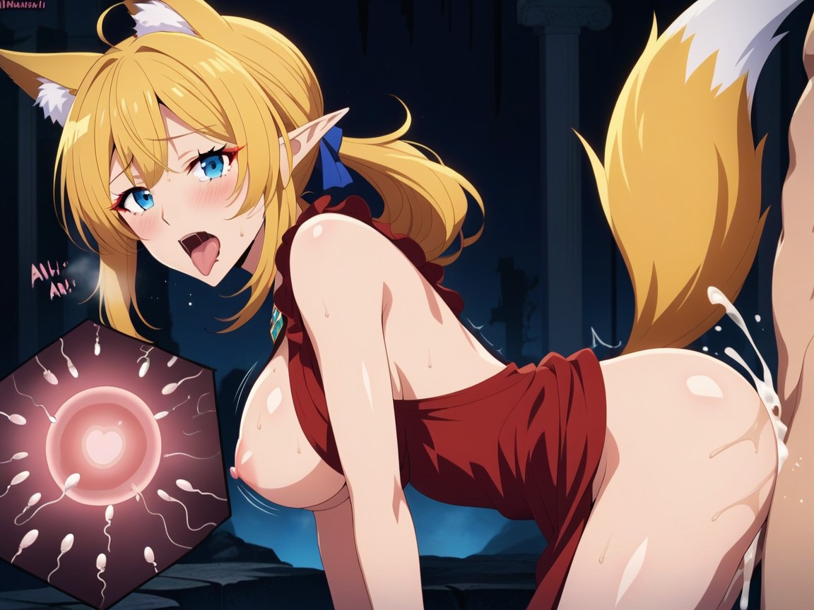 Lots Of Moaning Sounds, Creampie, Cave Ruins AI Porn