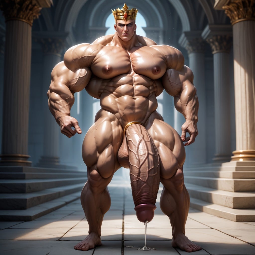 Gaius Bodybuilder With Chiseled Muscles, Perfect Eight Pack, Silver Hyper Colar Porno IA Gay