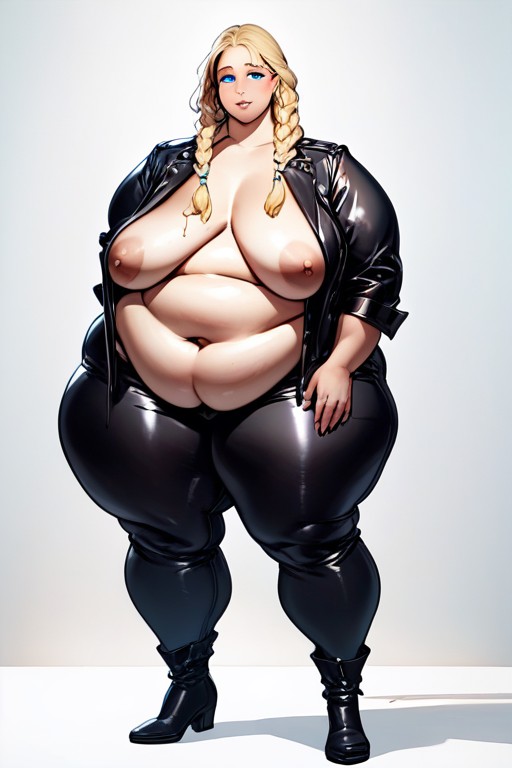 18+, Open Clothes, Hyper Detailed Full Body BBW AI Porn