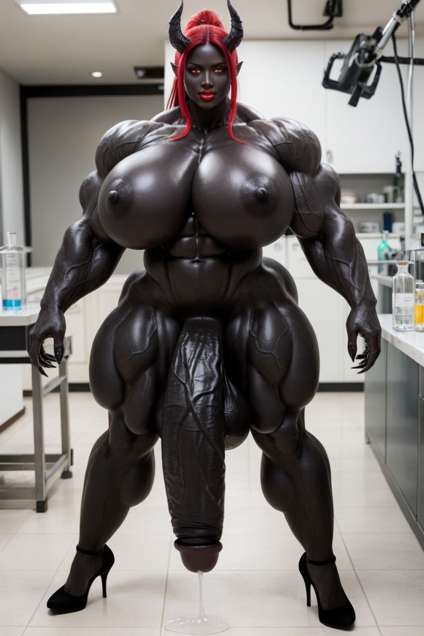 Black Cock Bigger Than Body, 18+, Extremely Long Black Cock Shemale AI Porn