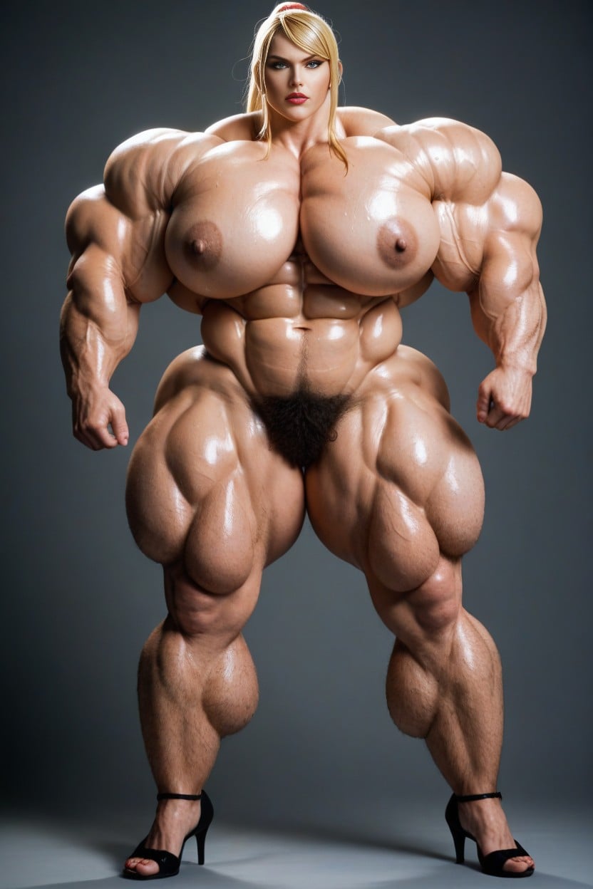Massive Muscles, Sweaty Skin, Huge Muscles AI Porn