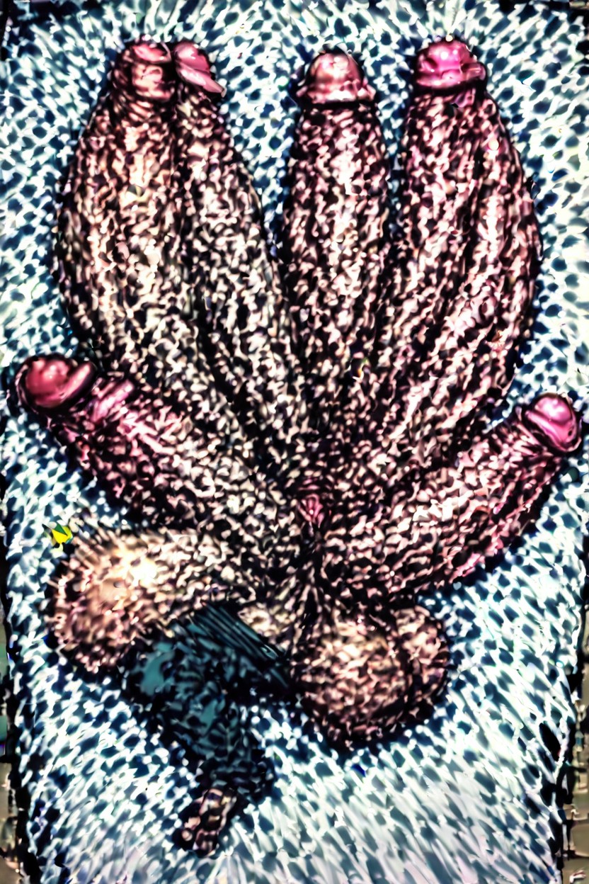 Sweatpants, Dark Beard, Multiple Penises Porno IA Gay