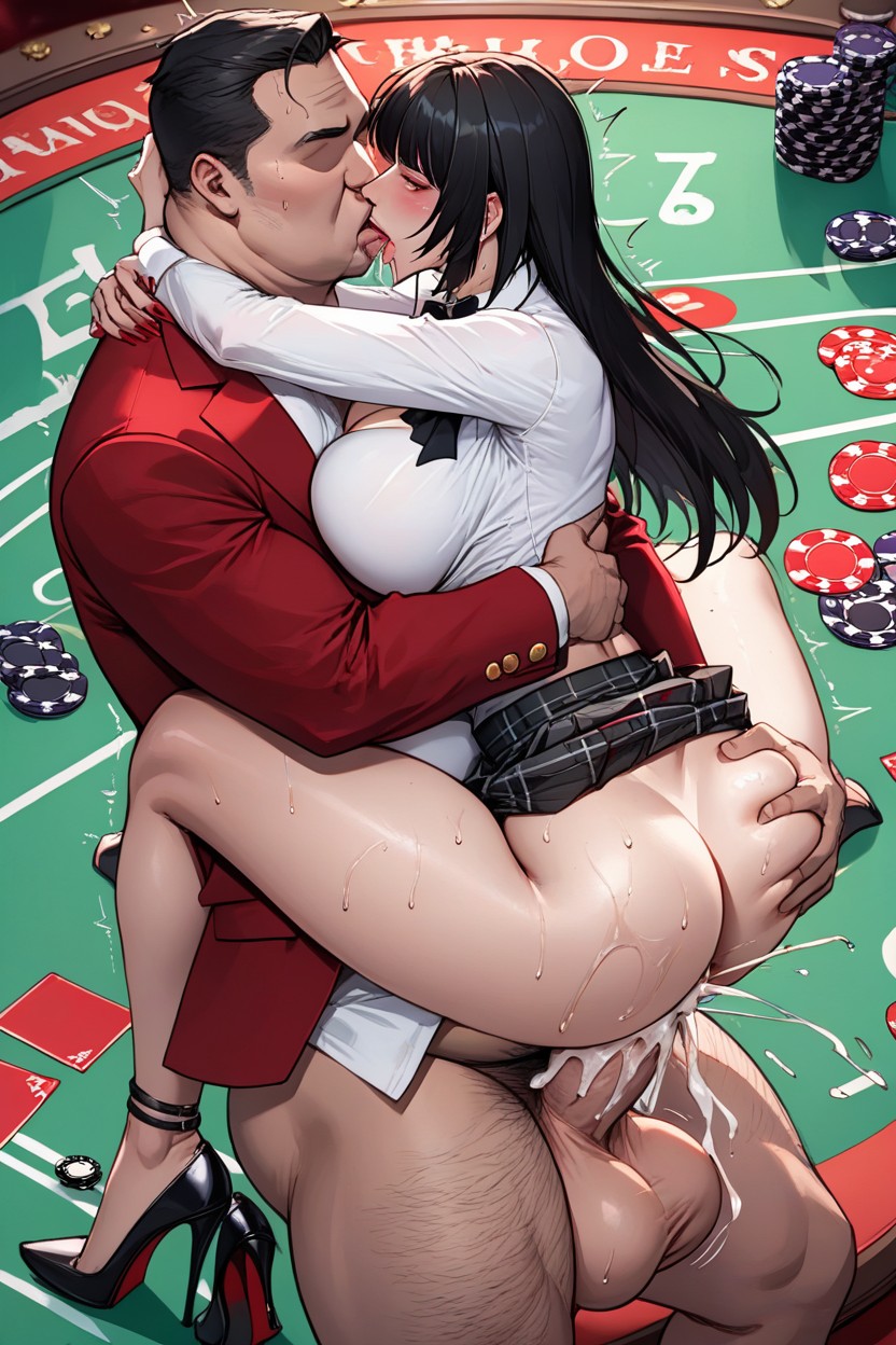 Rough Sex, White Undershirt, Dimly Lit Hentai AI Porn