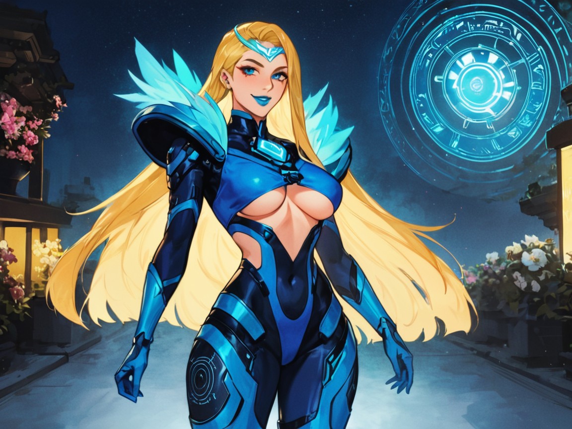 Pechos Redondeados, Blue Eyes, Chest And Hips Proportionate Porno latina IA