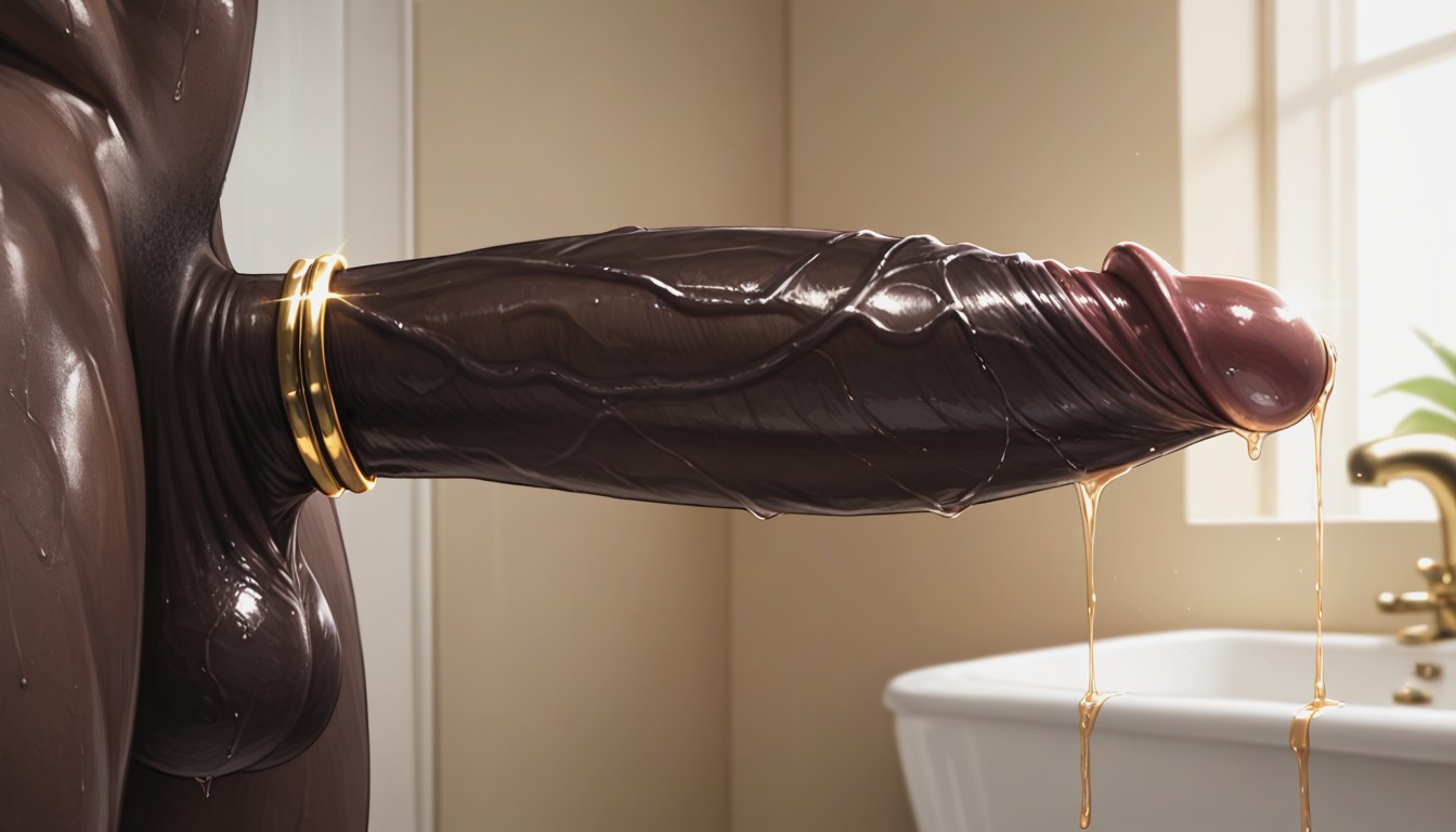 Bathroom Stall, Close Up, Manly Anatomy AI Porn