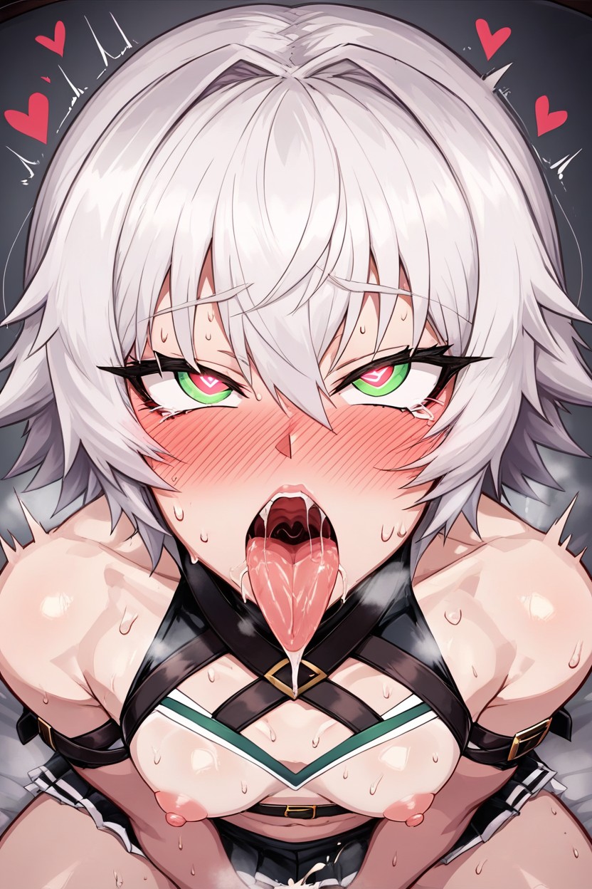 Tongue Out, Vulgar, Perfect Anatomy AI Porn