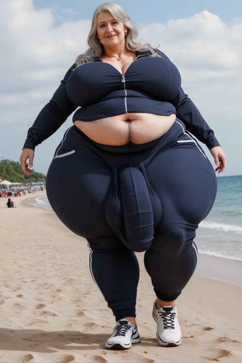 Obese Ssbbw Futa, Hyper Wide Cock, Walking AI Porn