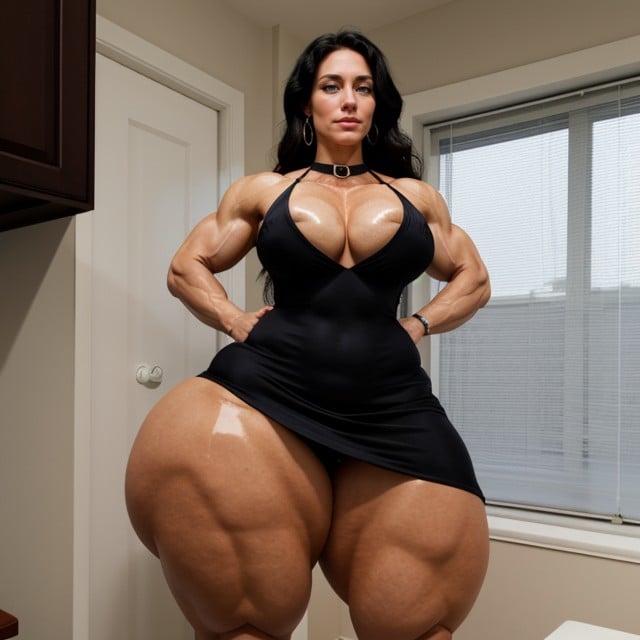 Enormous Steroid Giantess Aphrodite, Gigantic Steroid Muscles, Perfect Muscular Abs AI Porn