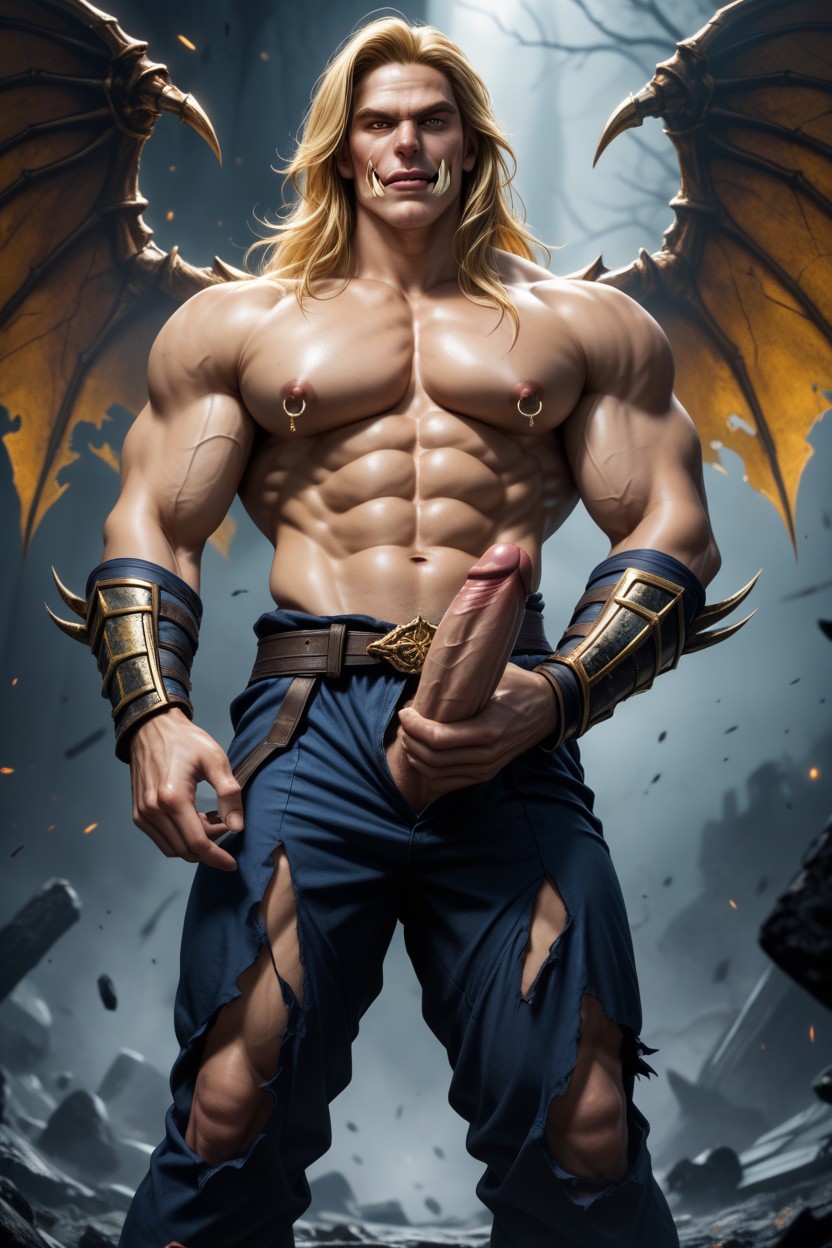Waist, Handsome Face, Four Sharp Limbs Arched From His Back KI Schwulenporno