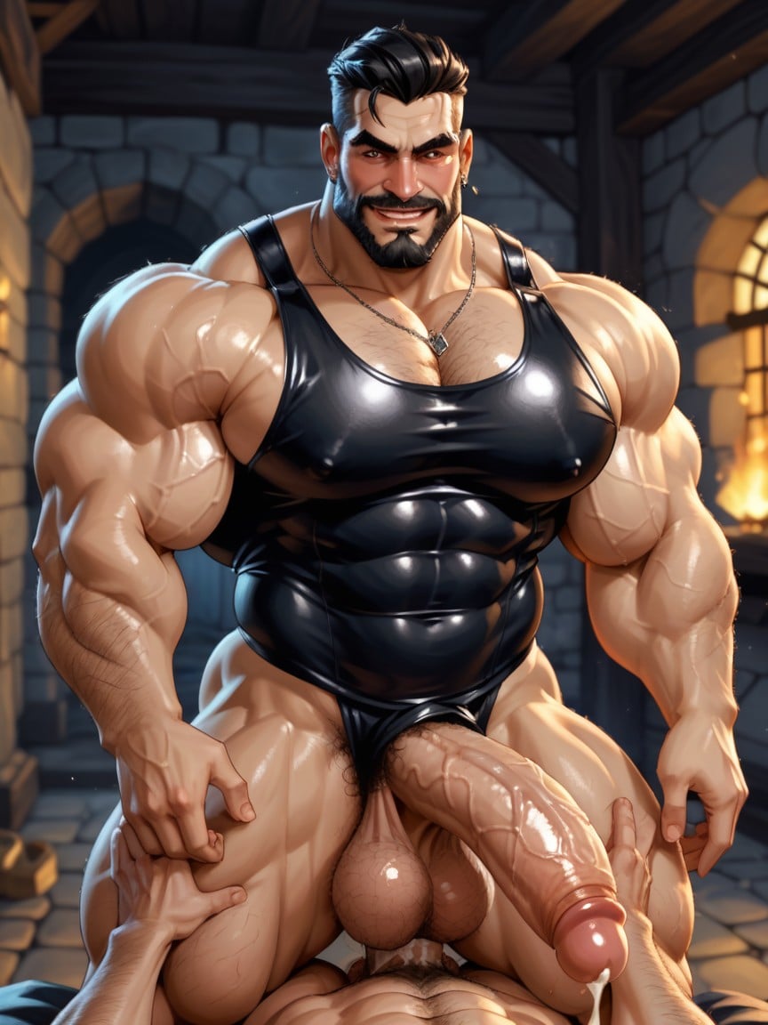Excité, Heavy Hairy Balls, Vein Body Porno IA Gay