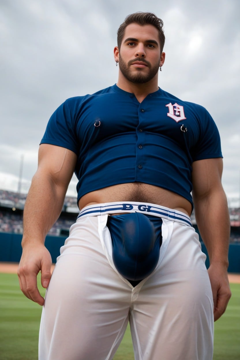Earring, Hairy Pecs, Shirt Unbuttoned Porno IA Gay