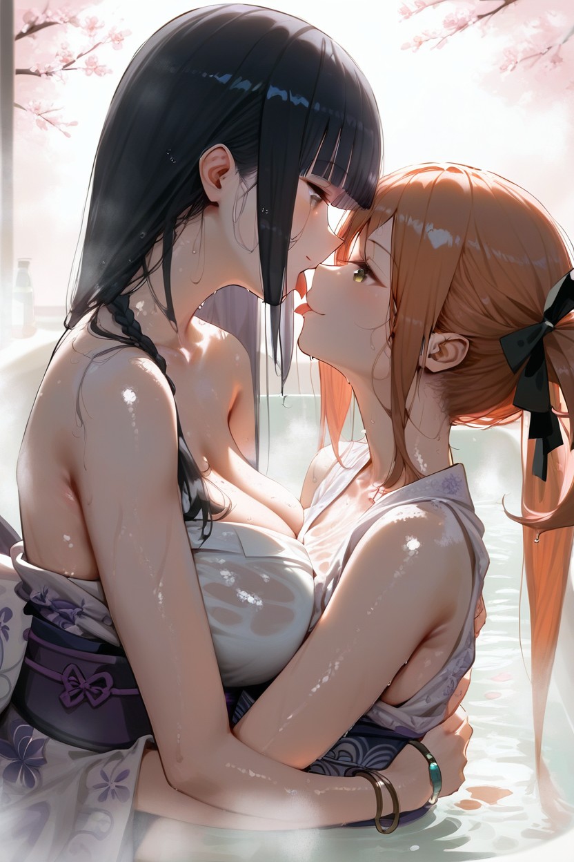 Sleeveless, Chinese Hanfu, Hinata Hyuuga Hentai AI Porn