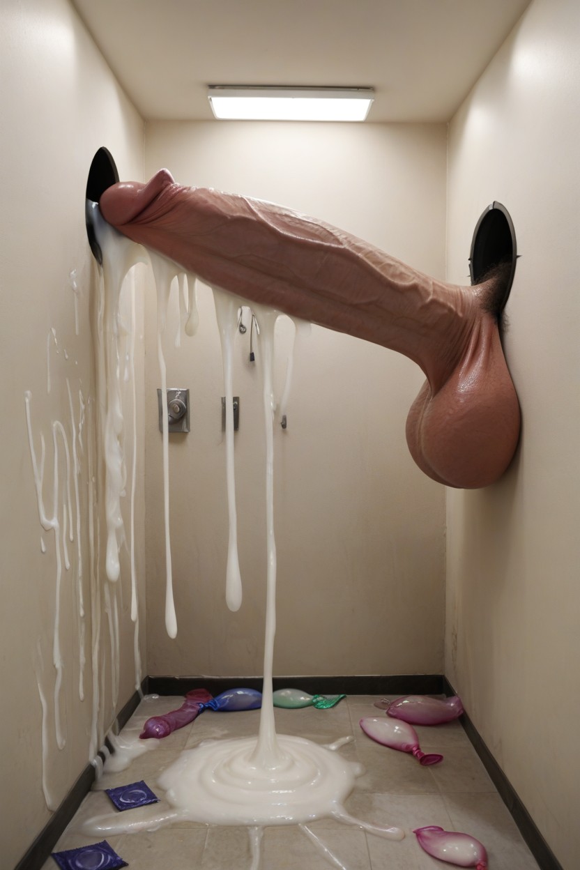 Glory Wall, Oversized Penis Expansion, Condoms Everywhere AI Porn