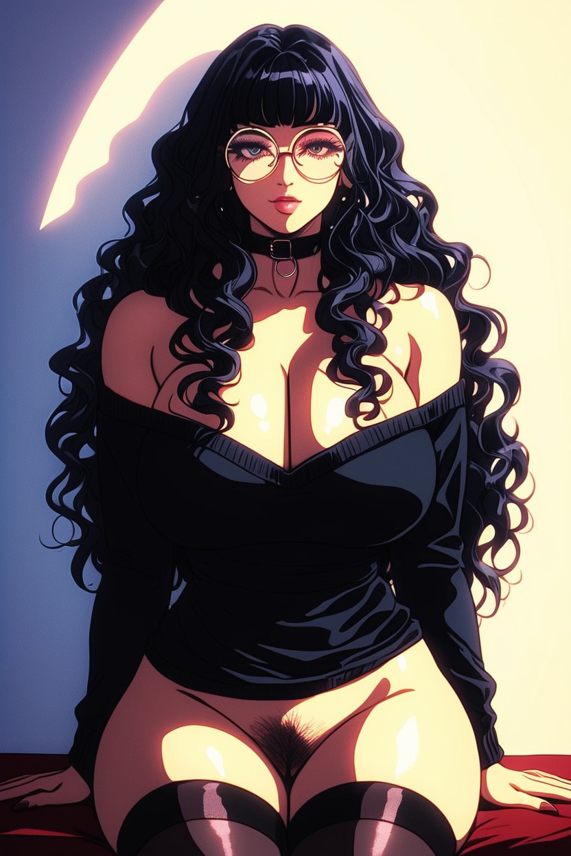 Cleavage, Hyper Detailled Face, Woman Hentai AI Porn