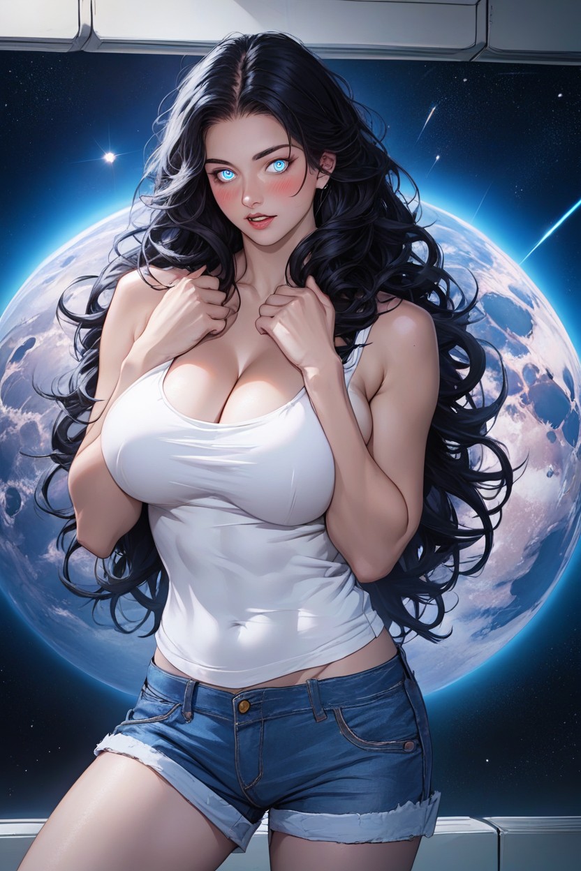 Detailed Body, Background Spaceship, Massive Breast Hentai AI Porn