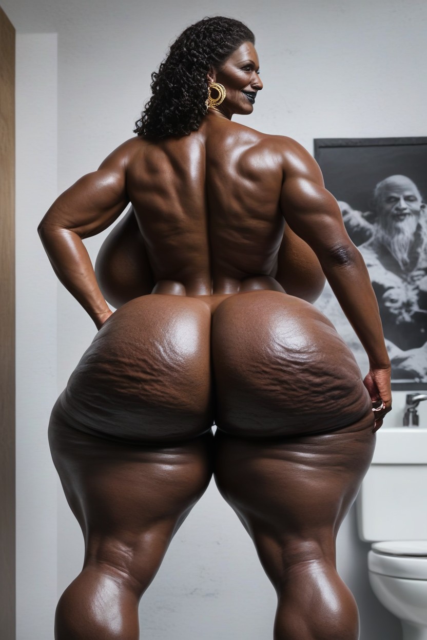 Monster Fake Butt, Close Up, Extremely Thick Hips AI Porn