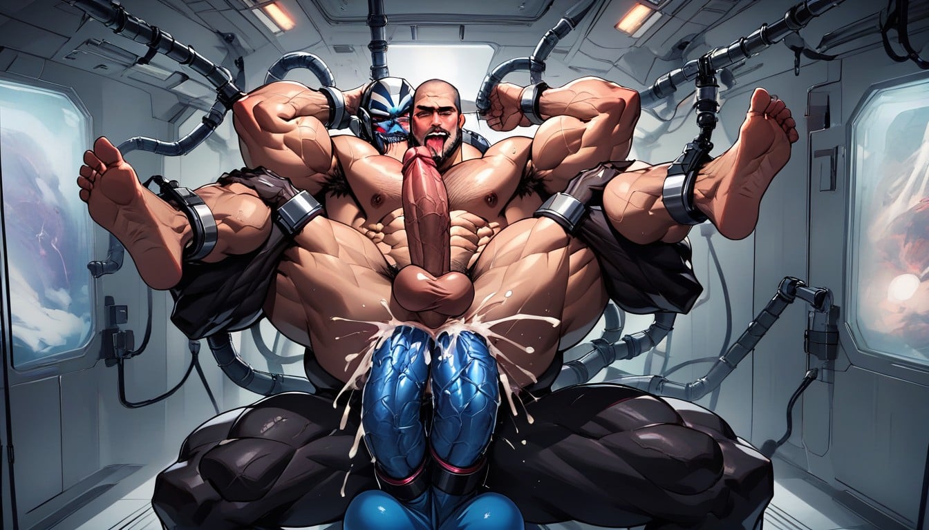 Hyper Gigantic Cock, Hyper Girthy Cock, Naked ИИ гей порно