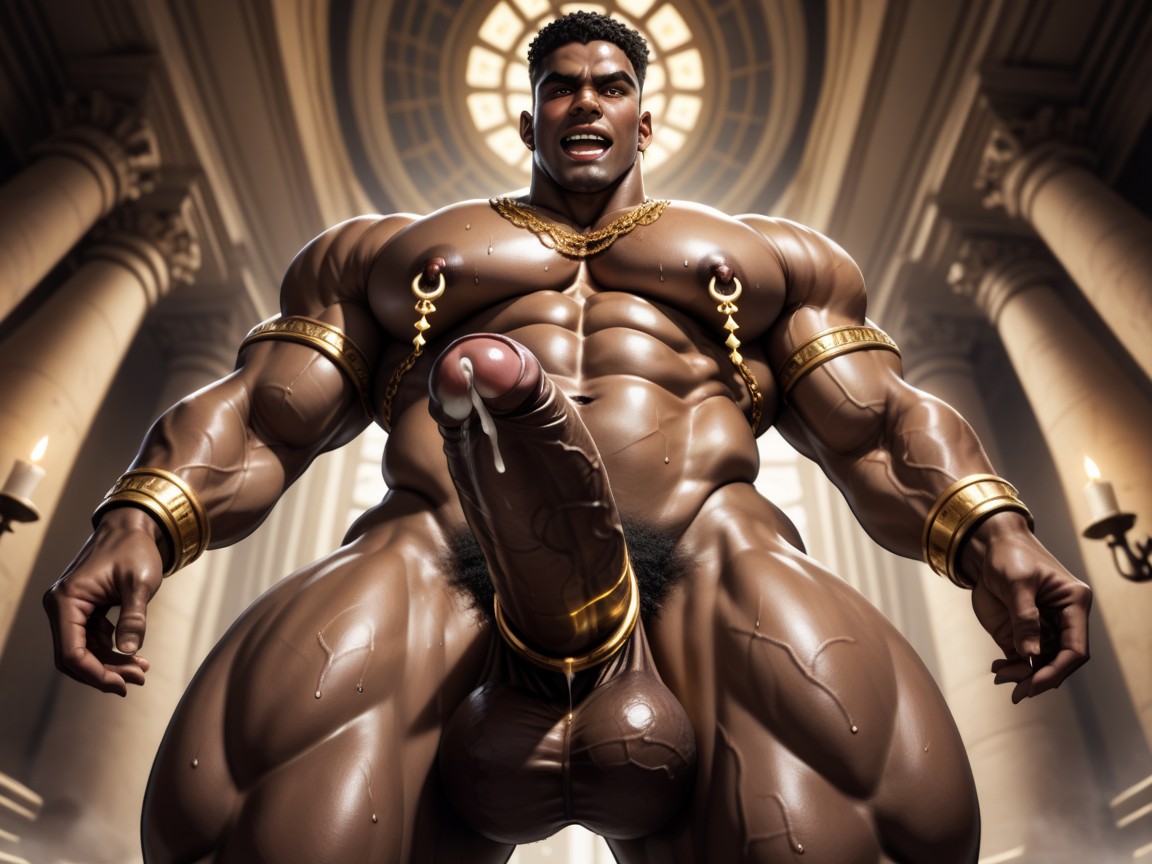 Defined Big Calves, Soft Light, 전신 게이 AI 포르노