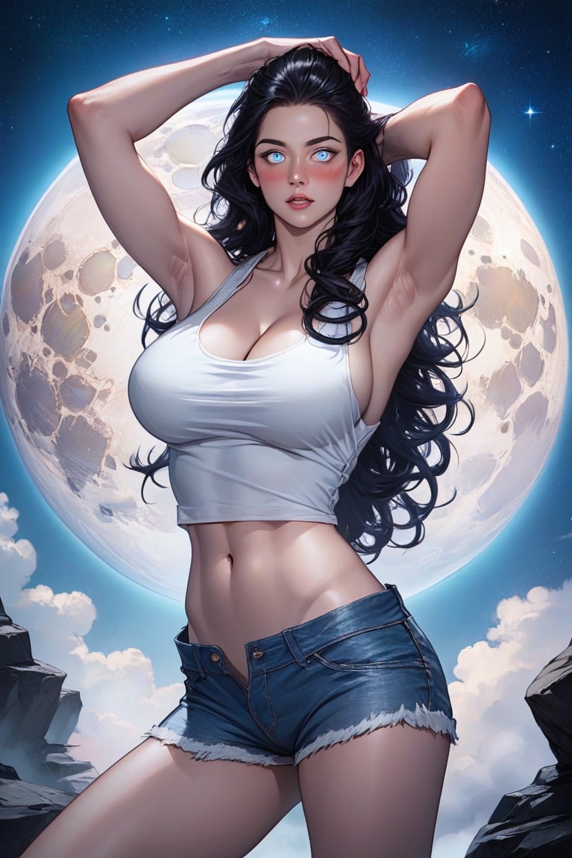 Background Spaceship, Detailed Body, Perfect Eyes Hentai IA