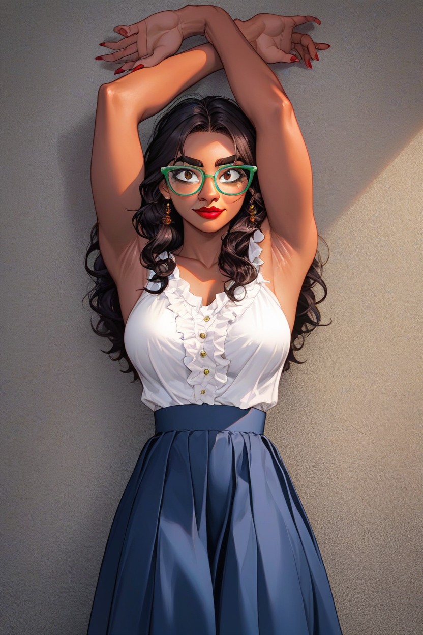 Blue Skirt, Extreme Expression, Perfect Hands AI Porn