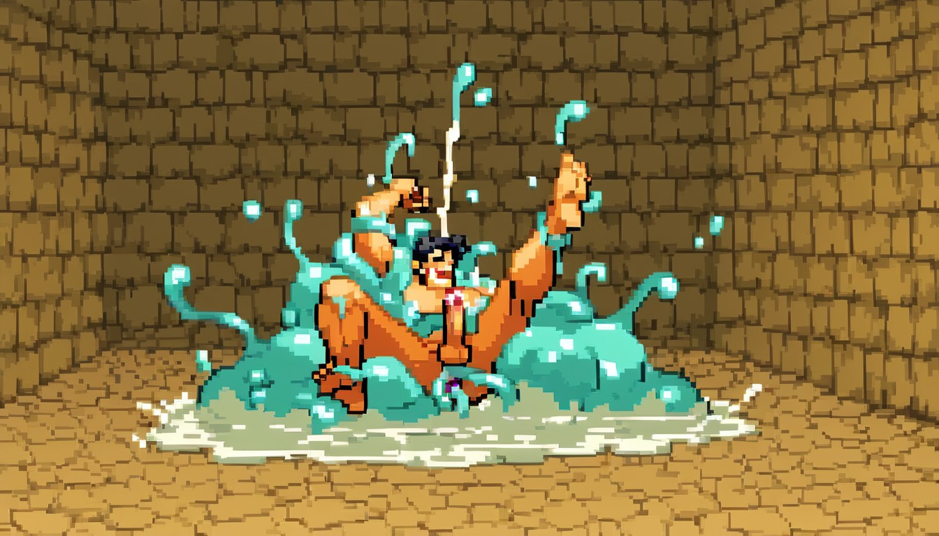 Splash Art, Video Game Art, Dungeon AI同性戀黃片