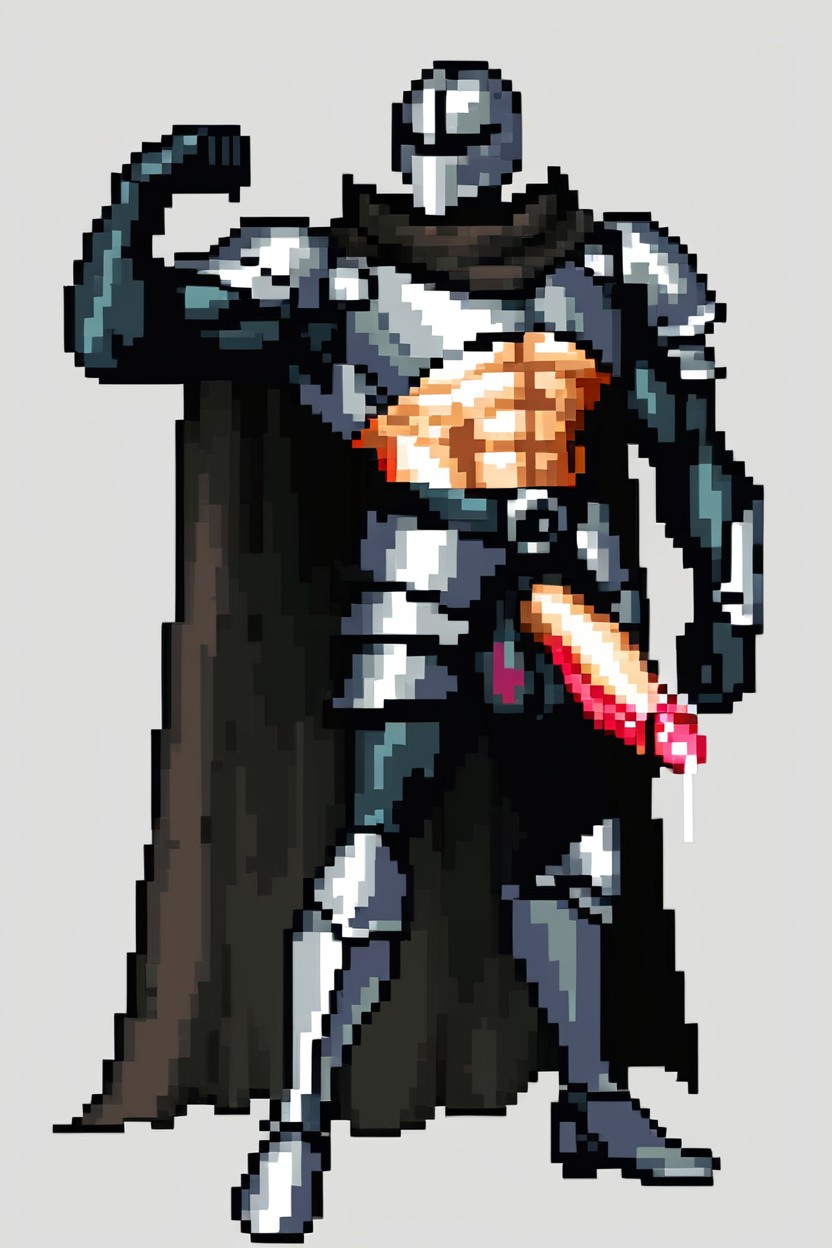 Black Sleeves, Black Armor Gloves, Large Biceps Porno IA Gay