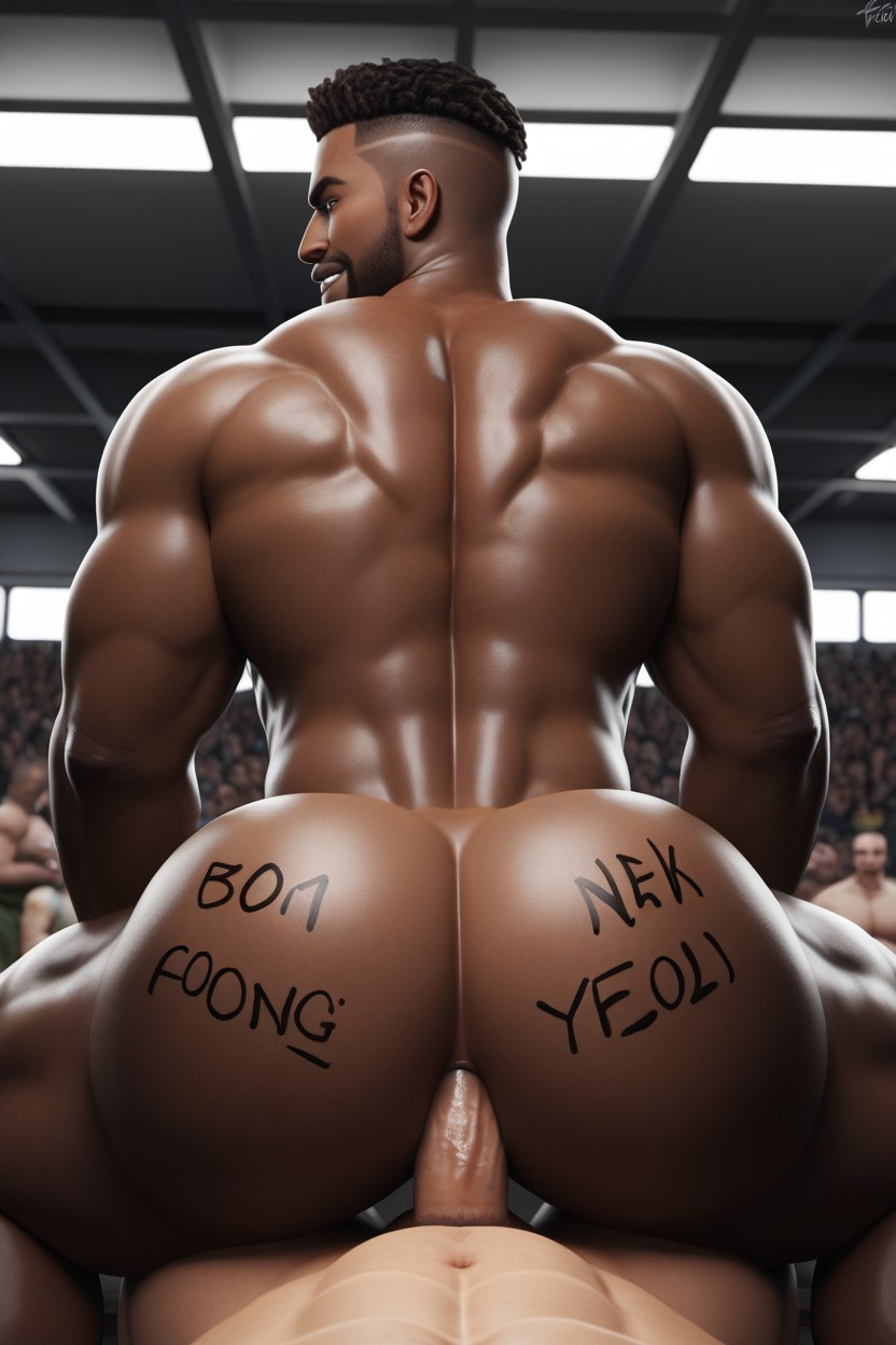 Male, Top Is White, Crowd Watching Porno IA Gay