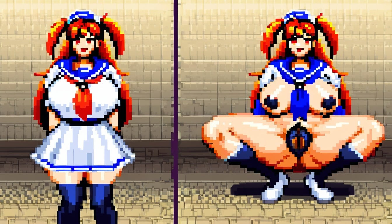 Dark Areola, Nsfw, Black Thigh High Socks Hentai AI Porn