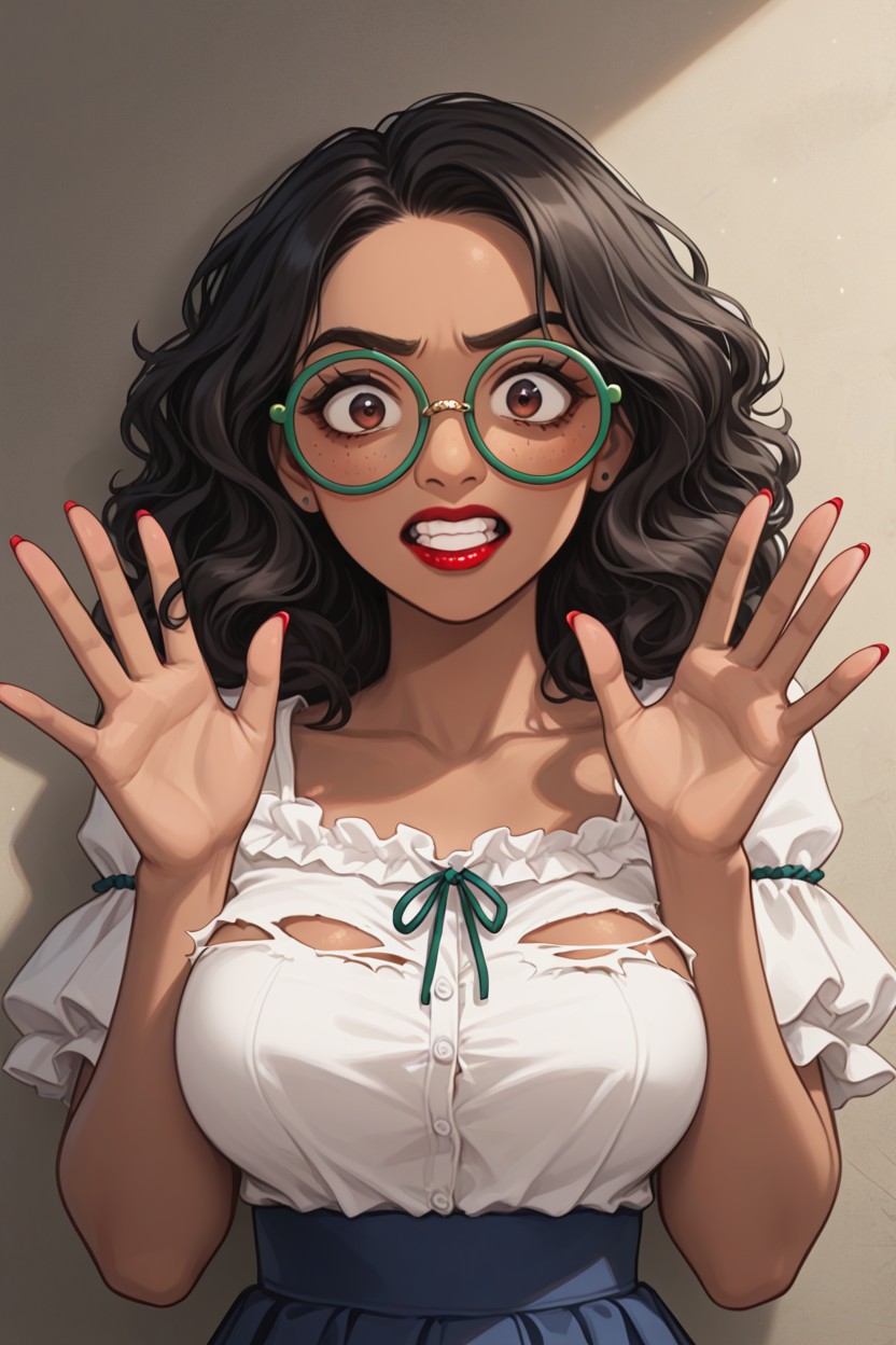 Indoors, Mirabel Madrigal From Encanto, Detailed Hands With Five Fingers AI Porn