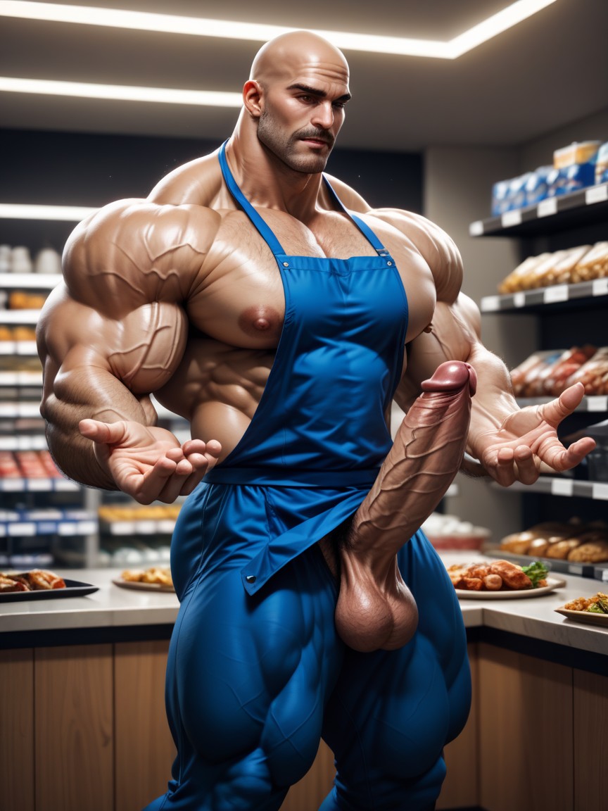 Wide Shoulders, Prominent Cheekbones, Villainous Face Porno gay IA
