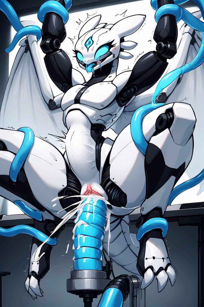 Motion Lines, Robot, Thrusting Balls Deep Furry AI Porn