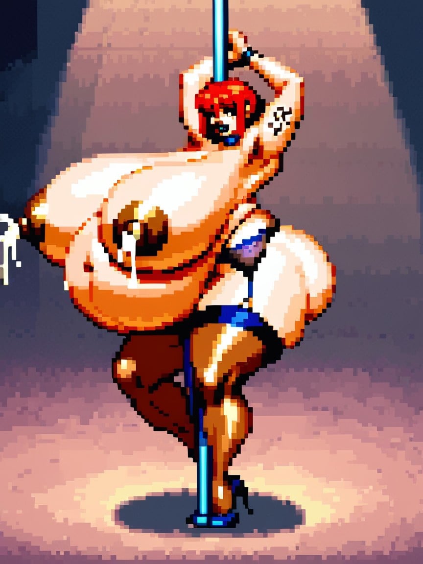 Hyper Fat Belly, Erect Nipples, Long Distance AI Porn