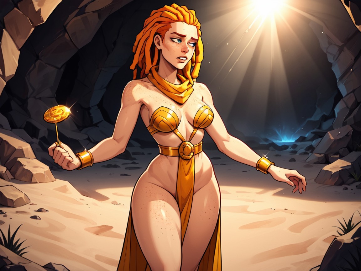 Sunny, Hell Gate In The Background, Rounded Breast Width Latina AI Porn