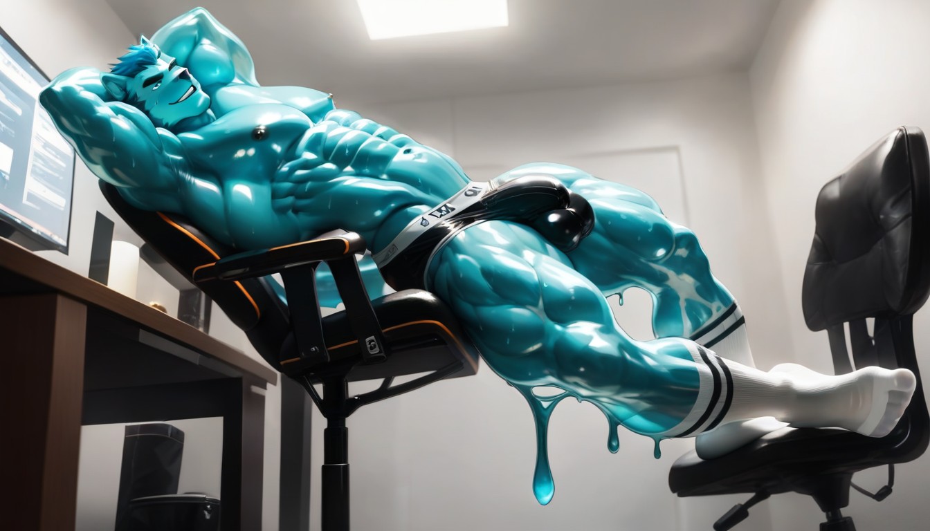 Abs, 側視圖, Muscular Arms AI同性戀黃片
