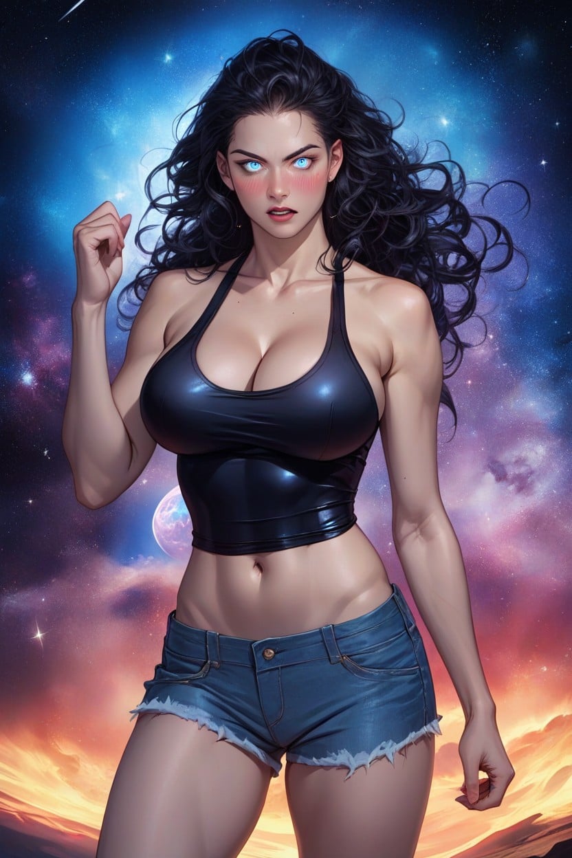 Levitate Fighting Stance, Tank Top, Perfect Eyes Hentai AI Porn