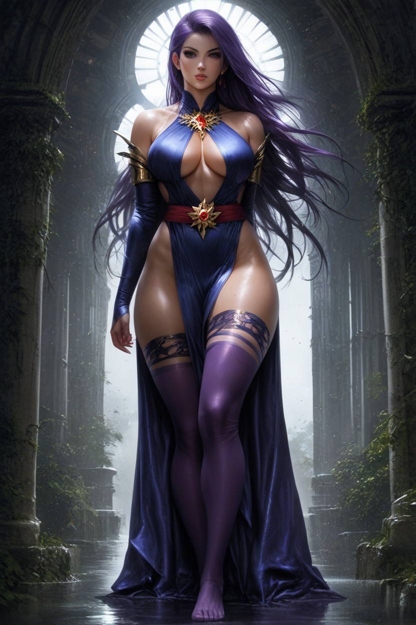 Psylocke, A Tall And Willowy Woman, Underboob AI Porn