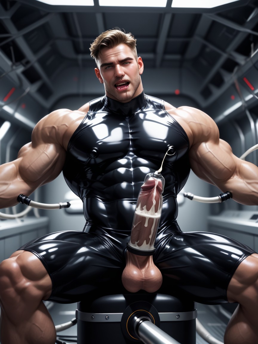Bodybuilder, Fuck Machine, Black Porno IA Gay