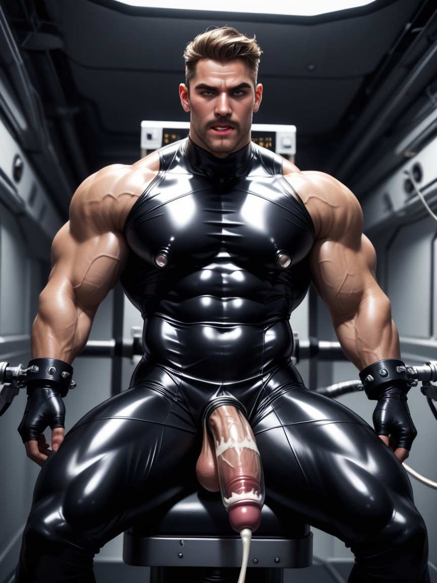 Fermer, Drooling, Large Glutes Porno IA Gay