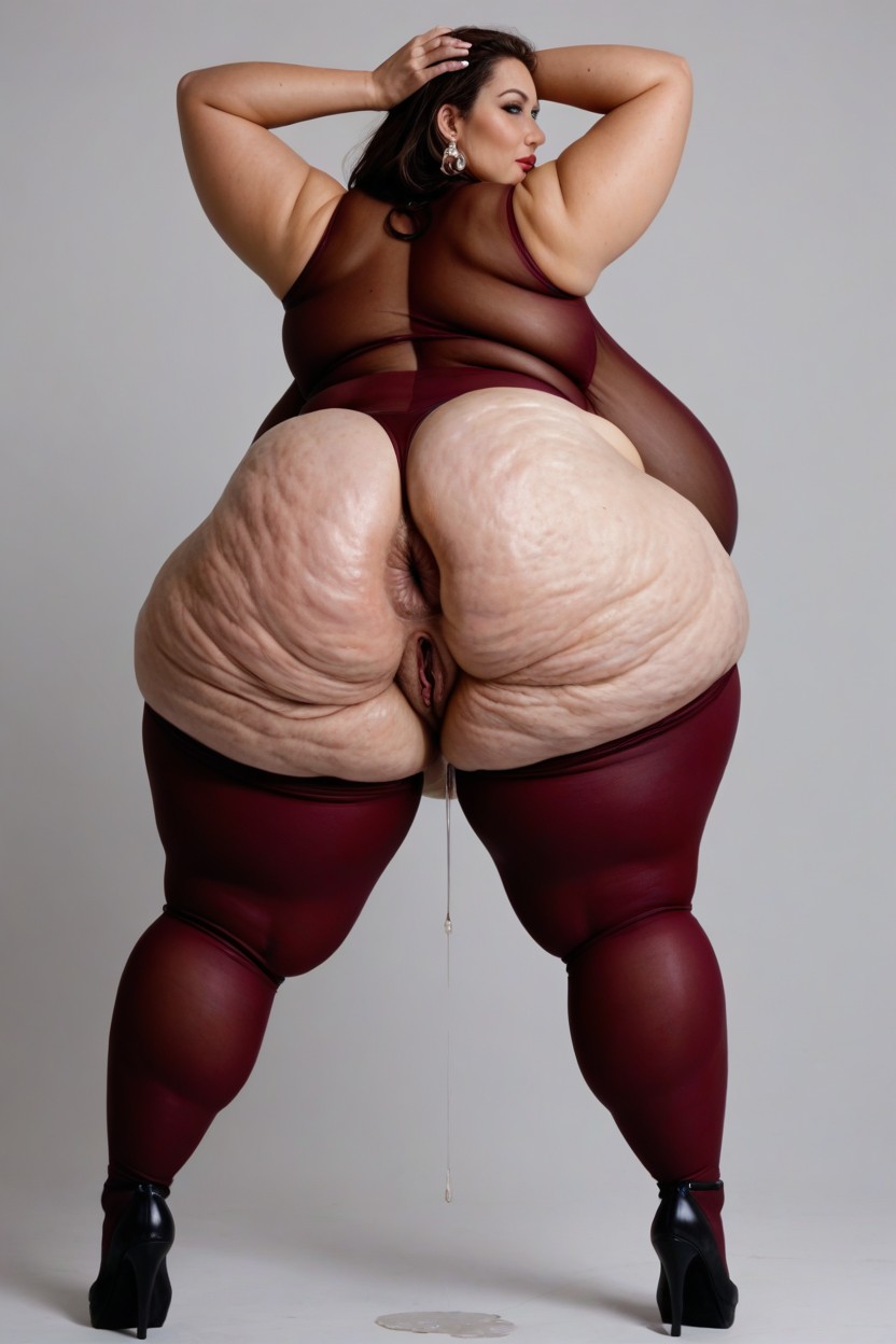 Bulges Everywhere, Hyper Detailed Textures, Breast Expansion BBW AI Porn