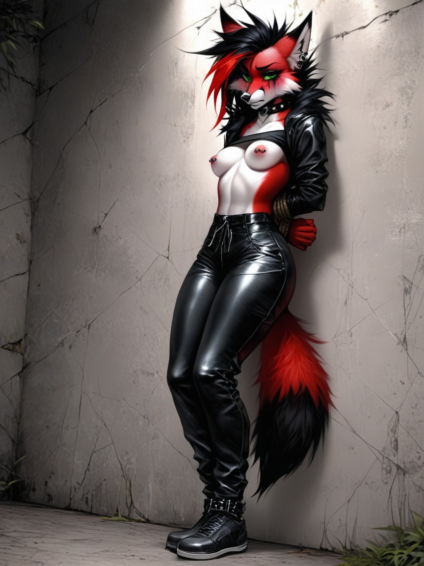 Emo Clothes, Gêné, Hogtied Porno IA Furry