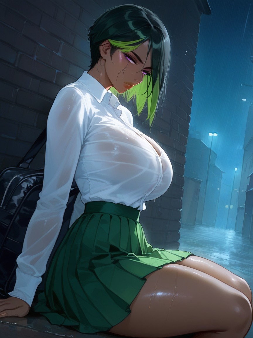 Cute, Large Breast, Side View Hentai AI Porn