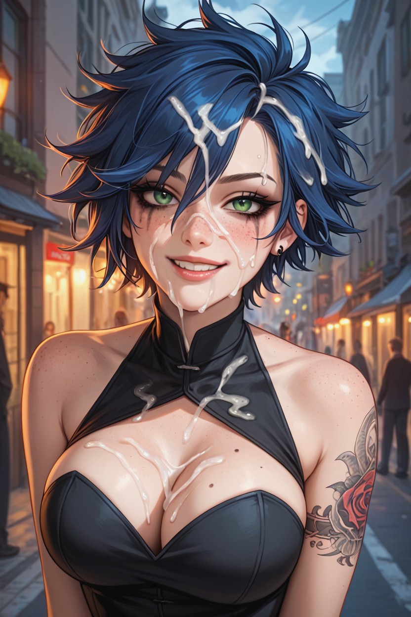 Super Waist, In The Street, Full Of Cum AI Porn