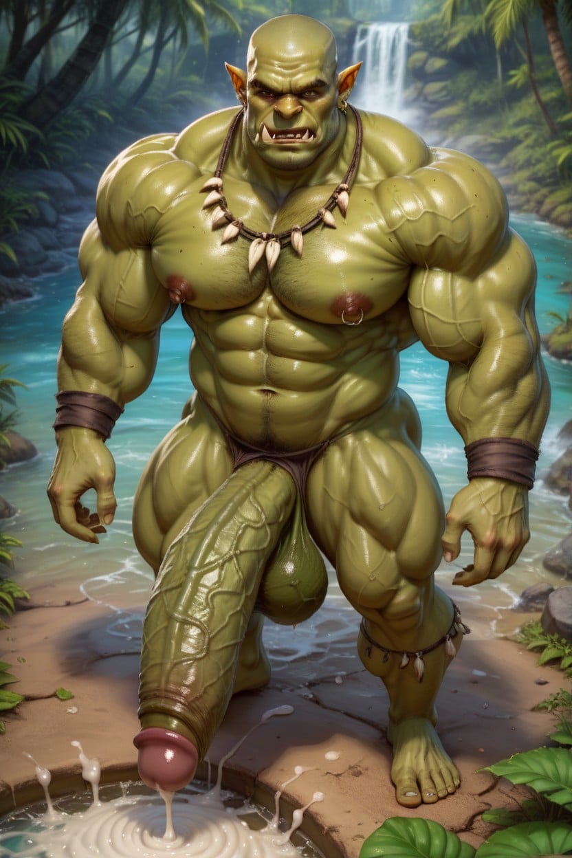Hyper Glans, Massive Saggy Veiny Testicles, Hyper Muscle Porno gay IA