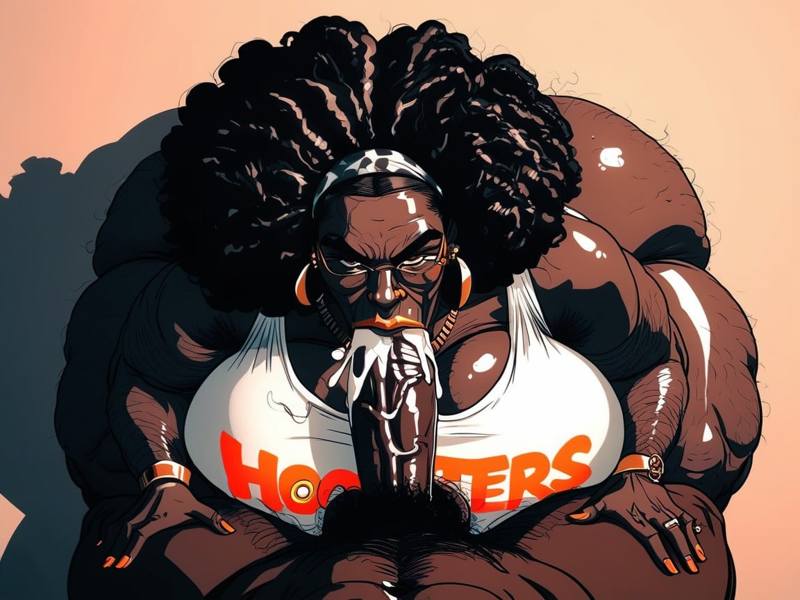 Pov Blowjob, Colossal Breast, Hairy Ebony Ass Ebony AI Porn