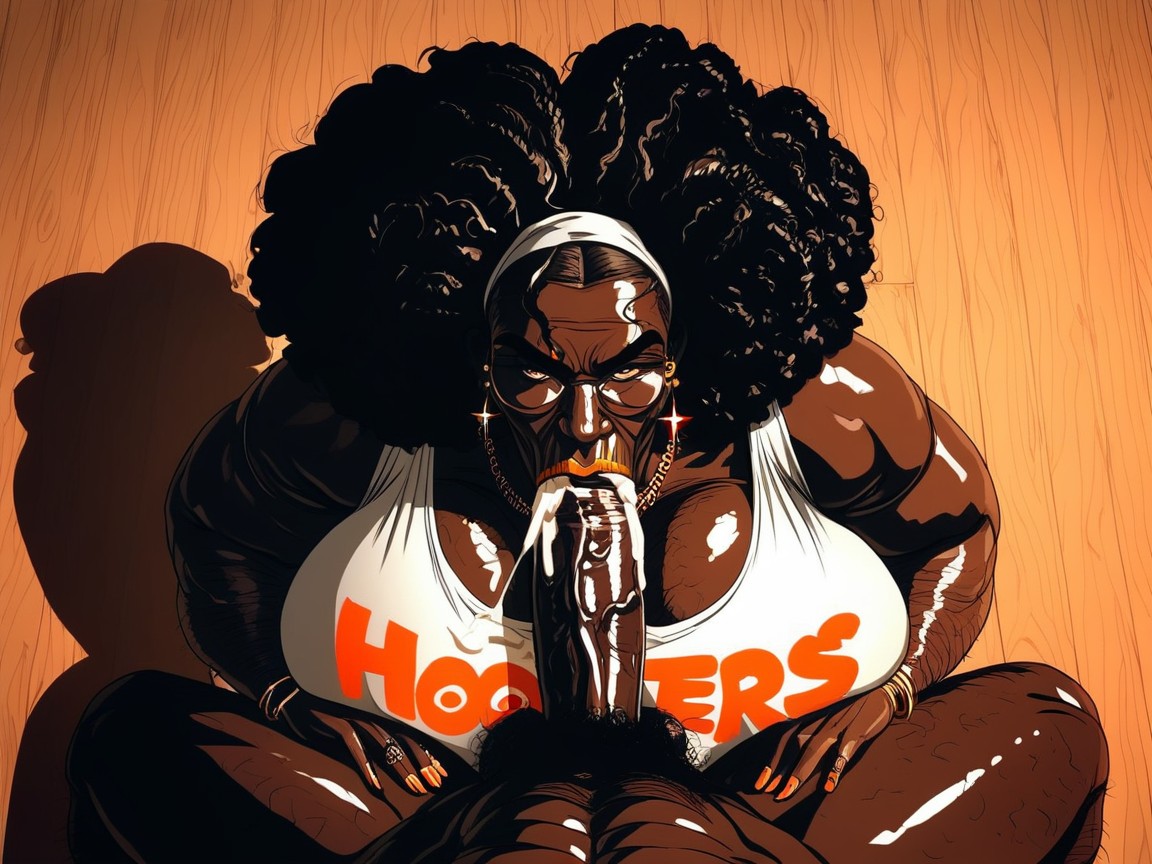 Hyper Breeding, Dark Skinned Man, Hyper Hairy Ebony Body Porno ebony IA