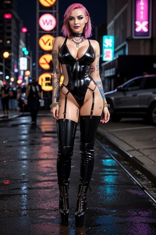 Award Winning Photo, Demonic Tattoos, Cutouts For Tits AI Porn