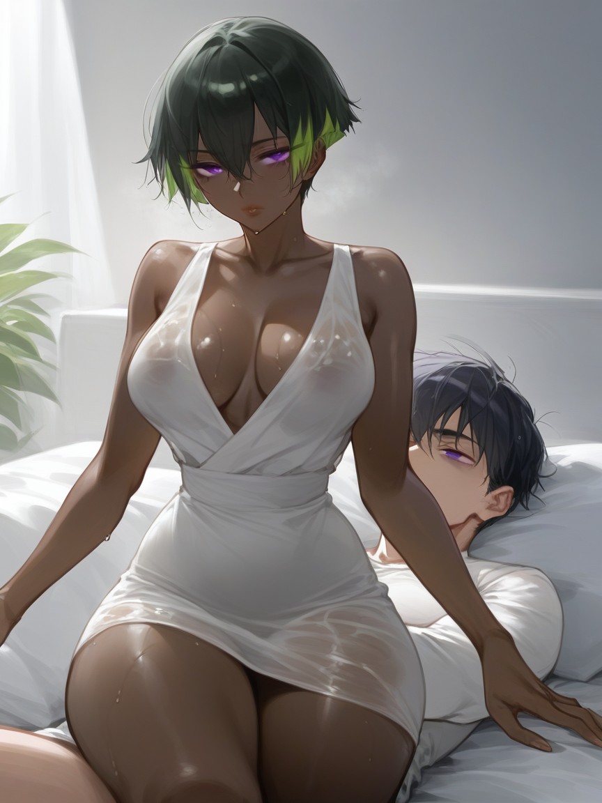 Abandoned Woman, Annoyed Look, Thick Lips Hentai AI Porn